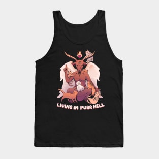 Living in Purr Hell Tank Top